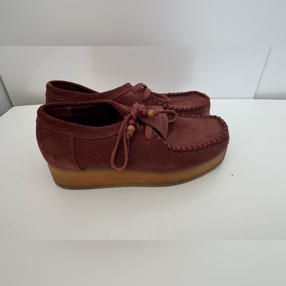 Clarks Women's Suede Platform Shoes size 8 - Picture 3 of 5